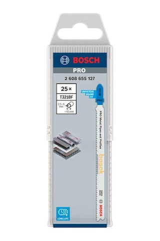 Bosch Pro T321 Bf 25'li Metal Boru Ve Profil Dekupaj Ucu 2608655127