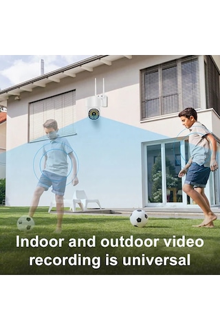 Pazly Akıllı Wifi Güvenlik Kamerası - Beyaz, 1080p Gece Görüşlü, 355 Dönebilir, Sesli Alarmlı, İki Yönlü Konuşma Özelliği