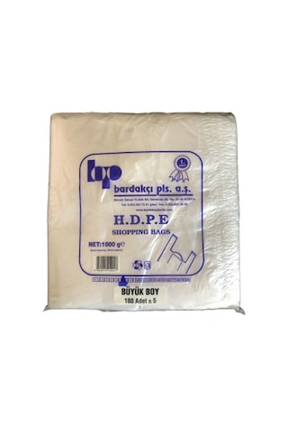 Market Poşeti 1Kg - Büyük Boy 180 Adet - Atlet