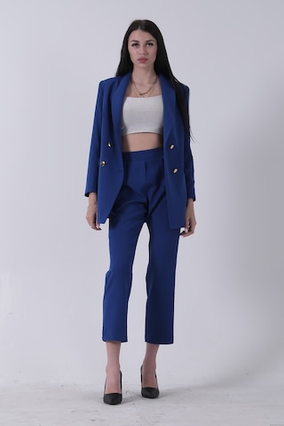 Feminist Saks Blazer Ceket Pantolon İkili Takım 0106305.26 Saks