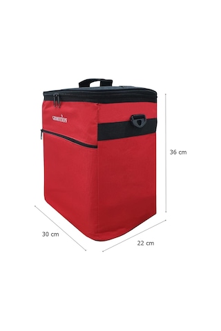 Gbmotion Termo Termal Çanta 25 L Termos Sırt Çantası Buzluk Kırmızı