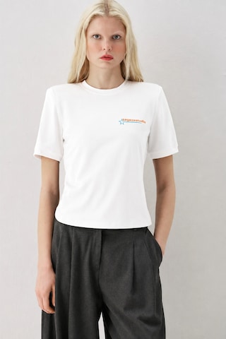 Sagaza Studio Ss6180 Kısa Kollu T-shirt Ekru