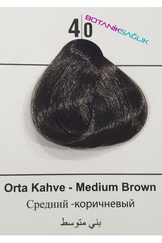 Saç Boyası Set - 4.0 Orta Kahve