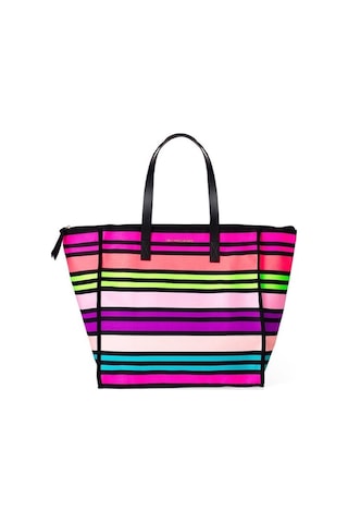 Victoria's Secret Vs Rainbow Kanvas Tote Seyahat Çantası Çok Renkli