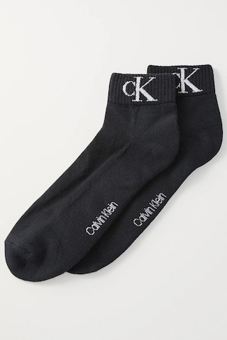 Calvin Klein Jeans Organik Cotton 2 Pack Sock Black Pamuklu Patik Soket Çorap 2 Li Pkt Siyah