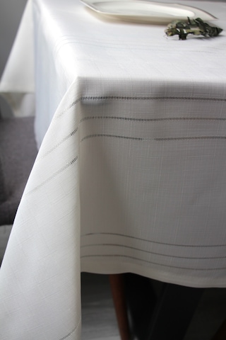 Dertsiz Leke Tutmaz 160x220 Ebat Kumaş Masa Örtüsü 7001-clbr Bej