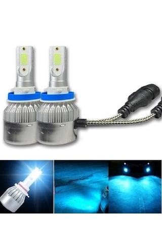 Hyundai İ20 Buz Mavisi Led Xenon Sis Farı Ampulü H8 8000k