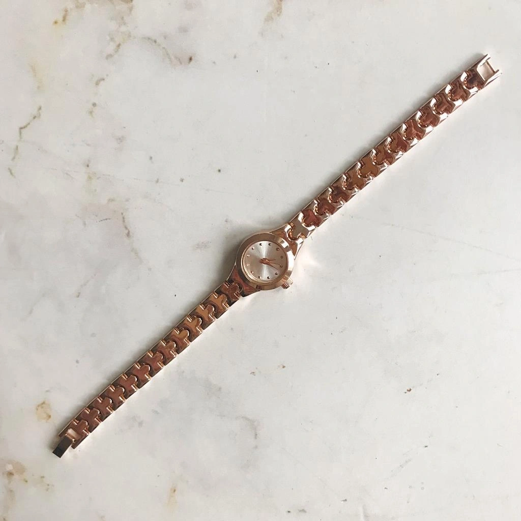 Melia Rose Kordon Beyaz Kadran Kadın Kol Saati Rose Gold