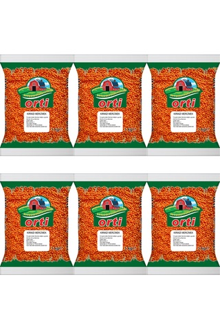 Orti Kırmızı Mercimek 6 x 1 KG