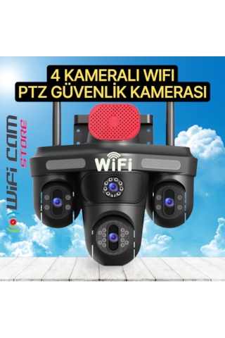 4 Kameralı 3 Motorlu Akıllı Ptz Güvenlik Kamerası