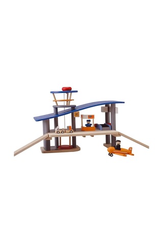 Plan Toys Ahşap Oyuncak Havalimanı Seti Airport