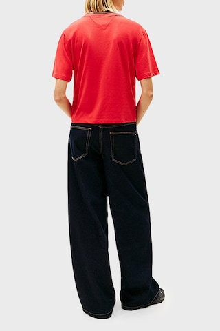 Tommy Jeans Bayan T Shirt Dw0dw22563 Xk3 Kırmızı Kırmızı