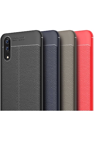 Huawei P20 Kılıf Zore Niss Silikon Kapak Lacivert
