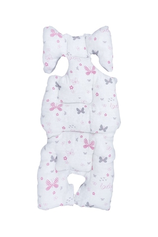 Ezh Collection 8011 Müslin Puset ve Oto Koltuğu Minderi Pembe-Gri