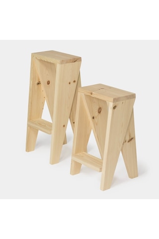 Ahşap Bahçe Tabure