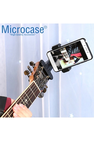 Müzisyenler için Klipsli Gitar Telefon Tutucu Nota Okuma AL3477