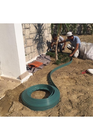 Ekoplas Çim Ayırıcı Esnek 25 Mt Yeşil