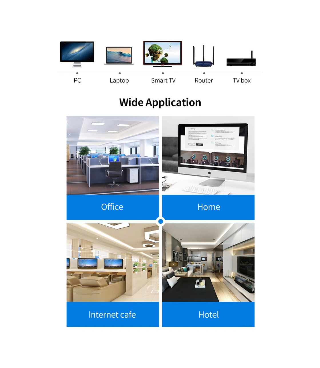 Qingmipy 10 Metre Mavi Rj45 Cat6 Saf Bakır Ağ Kablosu, 1000mbps 1000mhz Hızlı Veri Transferi, Ev Ve Ofis İçin