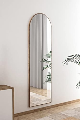 Tarz Design Ceviz Antre Koridor Konsol Duvar Salon Banyo Wc Ofis Yatak Odası Boy Ayna 40x120 Cm Çok Renkli