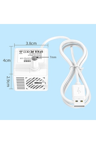 Yenilikçi Grubu Usb Pet Su Dağıtıcı Pompası 5v Sessiz Mikro Fırçasız Dc Su Pompası, Boyut:otomatik Drenaj+2m Boru