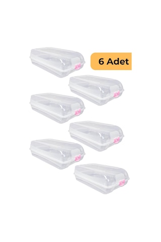 Bay Ayakkabı Koruma Kutusu, 6'lı Set Çok Renkli