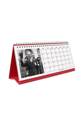 Çift Taraflı 2027 Atatürk Fotoğraflı Takvim, Aylık Planlayıcı Takvim, Büyük Ebat Masa Takvimi Kraft