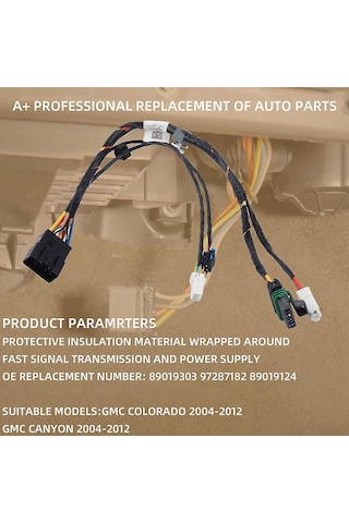 Suofeng Gmc Colorado/canyon 2004-2012 Klima Isıtıcı Blower Motor Kablolu Harness, Direk Değişim, Hızlı Kurulum 89019303, 89019124, 97287182