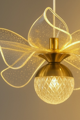 Kleopatra Model 3 Lü Gold Kaplama 3 Renk Salon Mutfak Oturma Yatak Odası Modern Led Sarkıt Avize