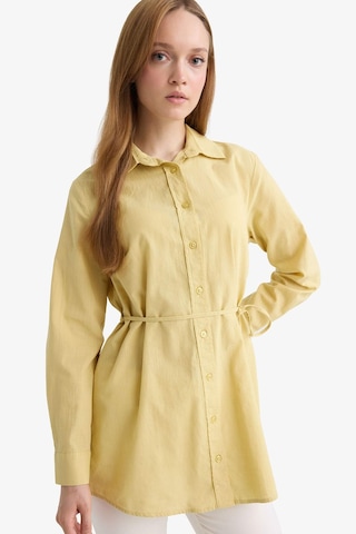 Defacto Regular Fit Poplin Bağlamalı Uzun Kollu Gömlek Tunik D4160ax25smkh520 Haki
