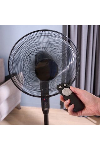 Good Home 40 cm Kumandalı Ayaklı Vantilatör Siyah