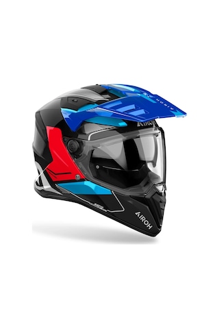 Airoh Bandit Tune Blue Red Gloss Kask Mavi - Kırmızı