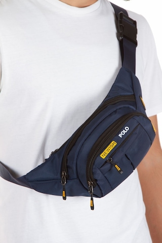 Newish Polo Unisex Lacivert Su Geçirmez Usb Ve Kulaklık Girişli Bel Ve Omuz Çanta Freebag Lacivert