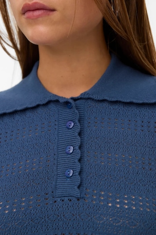 Vero Moda Kadın Vmlımone Polo Yaka Kısa Kollu Kazak 10340101 Indigo Indigo