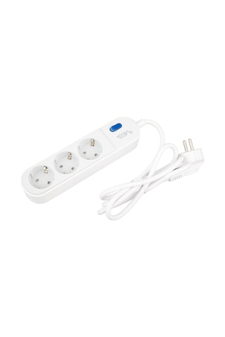 Vea Ve-vega103 Akım Korumalı Grup Priz 1.5 Metre 3 Lü Anahtarlı 3500 Watt 16 Amper Uzatma Kablosu Isıya Dayanıklı