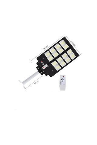 Ayrex 800w Güneş Enerjili Solar Sokak Lambası Hareket Sensörlü Profesyonel Led Bahçe Aydınlatması