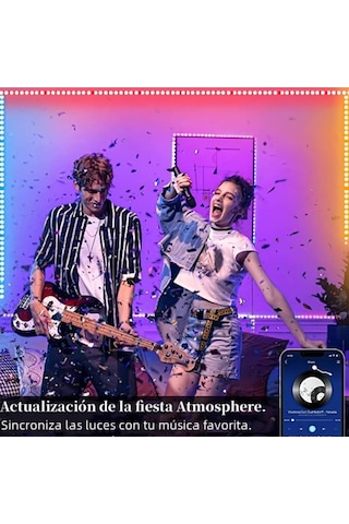 Reedark 20m Bluetooth Rgb Led Şerit Işığı 2x10m , Müzik Senkronizasyonlu, Renkli, Esnek, 12v Güvenli, Ev Dekoru Partileri İçin Diğer