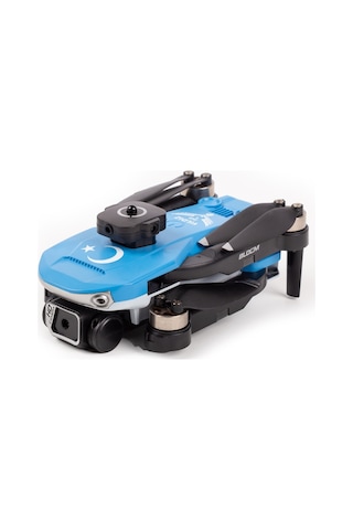 Yıldız İha Heki Skymaster Fırçasız Motor, Çift Kameralı Engel Sensörlü Hobi Dronu Mavi,2 Bataryalı