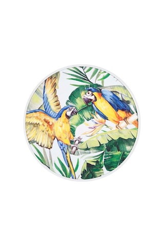 Vitale Pera Papağanlar Ahşap Tablo 80X80 Cm Ak.Fw0027