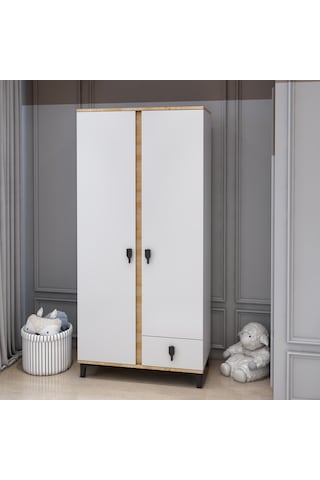 Patiko Rose 2 Kapaklı Dolap Meşe