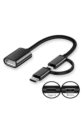 Çoklayıcı 3'ü 1 Arada Otg Adaptör Usb 3.0+type-c + Micro Usb Hub