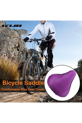 Gub Yumuşak Bisiklet Koltuğu Kapağı Ergonomi Bisiklet Sele Nefes Alabilir 3d Petek Örgü Koltuk Minderi Renk: Kırmızı