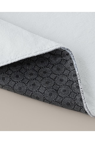 English Home Gridline Kaydırmaz Taban Banyo Paspası Seti 60x80 Cm + 40x60 Cm Beyaz