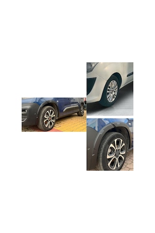 Peugeot Rifter 2019 2020 2021 2022 2023 2024 Uyumlu Kapı Ve Çamurluk Koruma Premium Dodik Seti Siyah 8 Parça Tam Set