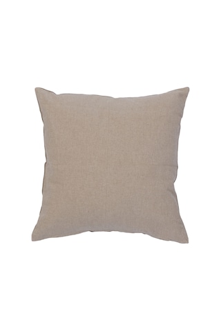 Yargıcı Çiçek Desenli Keten Pamuk Kare Yastık 50x50 Cm 26knht1008c St