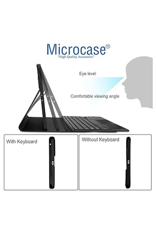 Microcase Huawei Matepad Air 2025 Uyumlu Bluetooth Touchpad Klavye+bluetooth Mouse+standlı Kılıf-bkk7 Tablet Kılıfı