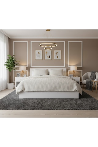 Modernline Çift Kişilik 3 Parça Sense Battaniye Seti Vizon Mocha Cappuccino