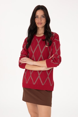 U.s. Polo Assn. Kadın Kazak /triko 50310063-vr104 Koyu Frambuaz/dark Raspberry