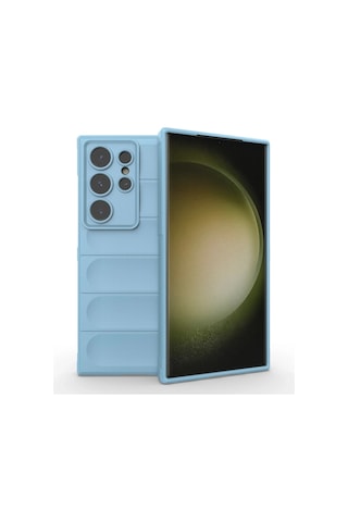 Newface - 30 - Samsung Galaxy Uyumlu S24 Ultra Kılıf Optimum Silikon - - Csmo-tex - Sky Blue