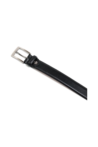 Siyah Erkek F-734-01 Grande Arsel Deri Klasik Kemer Genişlik 3.5 Cm