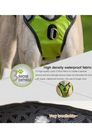 Soulader Yansıtıcı Köpek Koşum Yeleği, Güvenlik Işıklı Gece Yürüyüş Koşu Tasması, Eğitim Ve Servis Köpekleri İçin Dayanıklı Outdoor Pet Aksesuarları